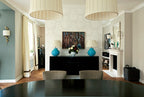 Farrow & Ball Shaded White (201) Tester in een interieur
