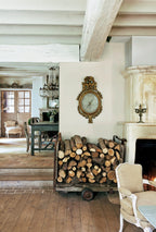 Farrow & Ball Shaded White (201) Tester in een interieur