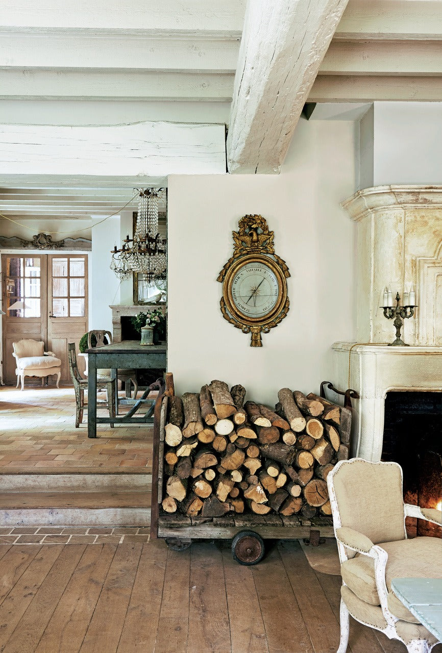 Farrow & Ball Shaded White (201) Tester in een interieur