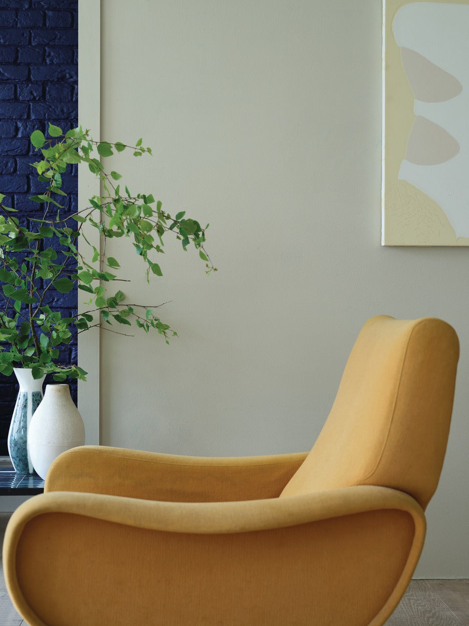 Farrow & Ball Titmouse Blue (W24) in een interieur