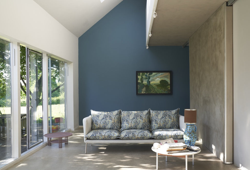 Farrow & Ball Sloe Blue (87) in een interieur