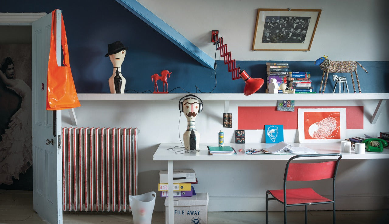 Farrow & Ball Cook's Blue® (237) in een interieur