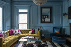 Farrow & Ball Stone Blue (86) in een interieur