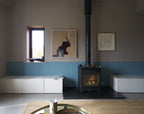 Farrow & Ball Stone Blue (86) in een interieur