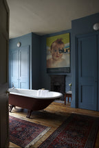 Farrow & Ball Stone Blue (86) Tester in een interieur