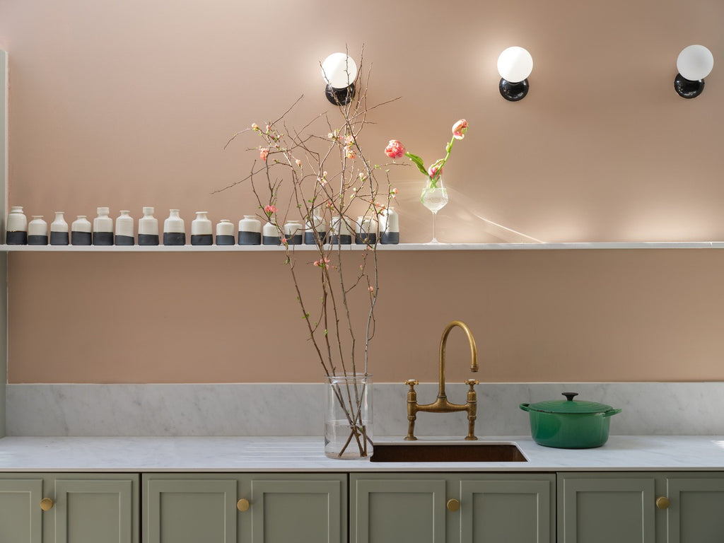 Farrow & Ball Templeton Pink (303) in een interieur