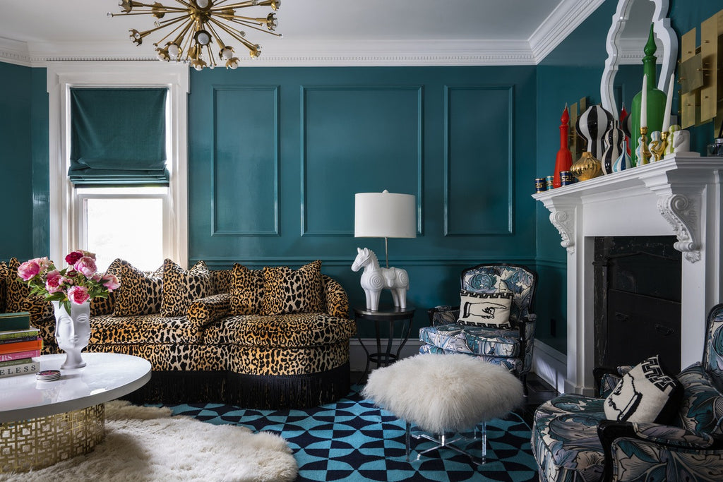 Farrow & Ball Vardo (288) Tester in een interieur