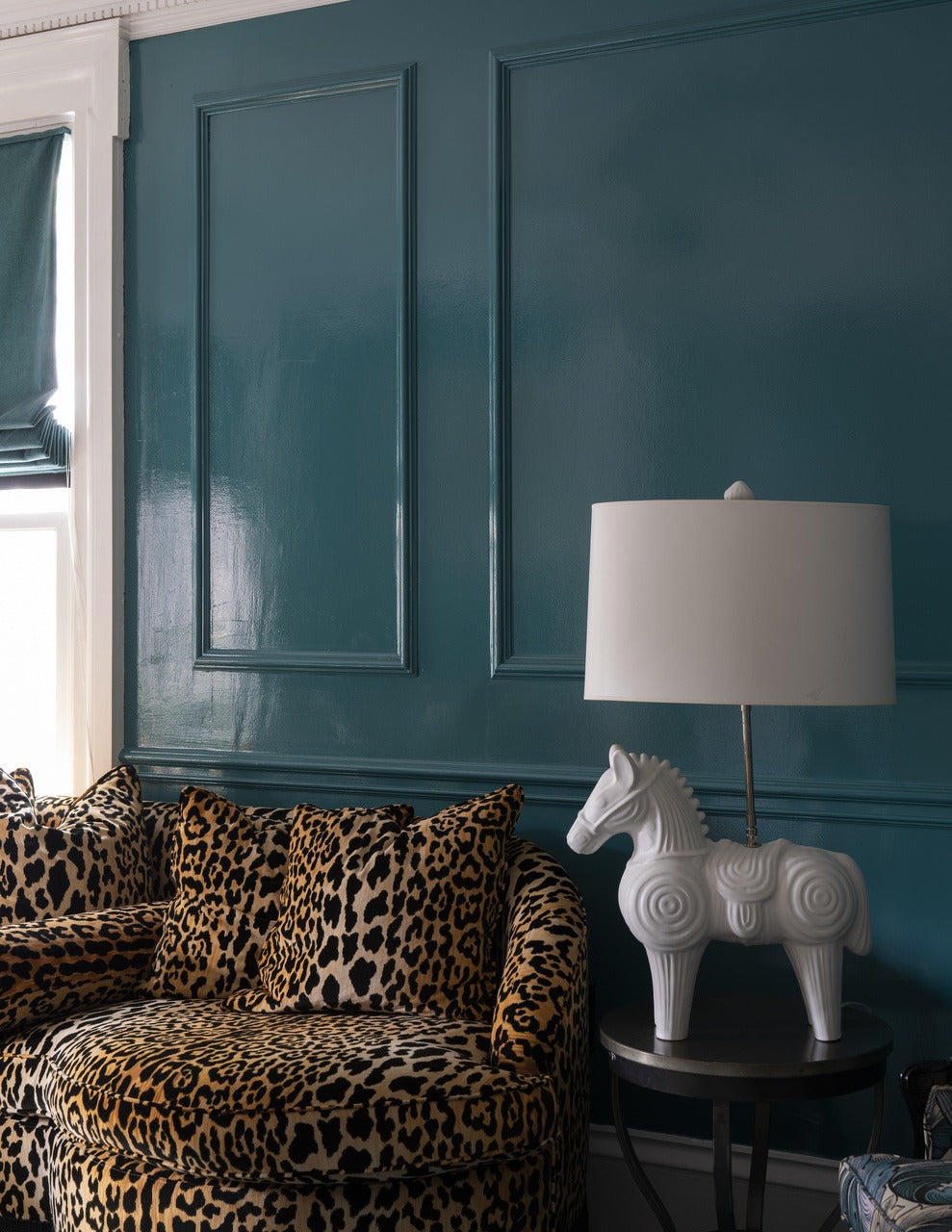 Farrow & Ball Vardo (288) in een interieur