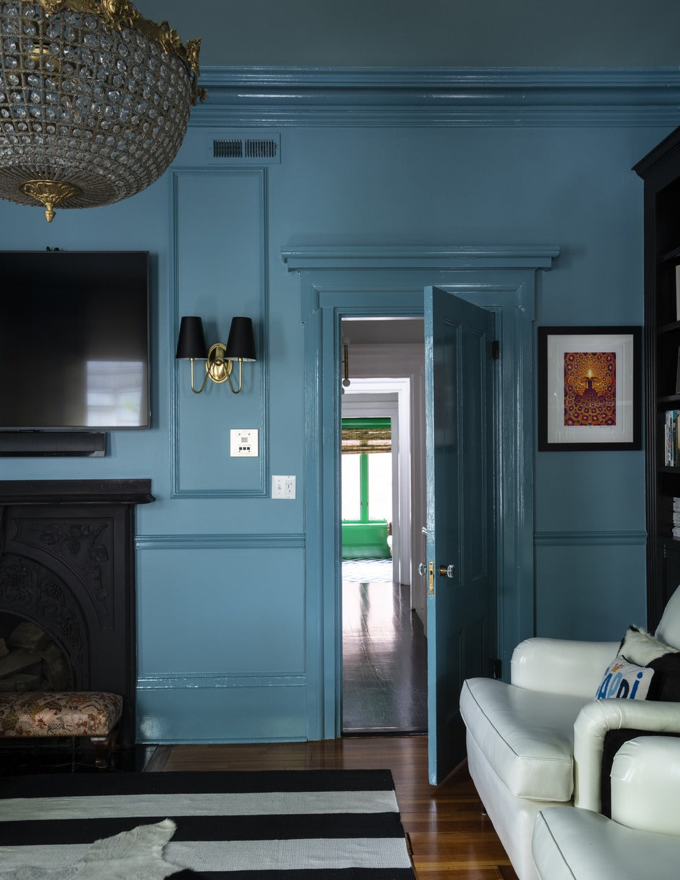Farrow & Ball Vardo (288) Tester in een interieur