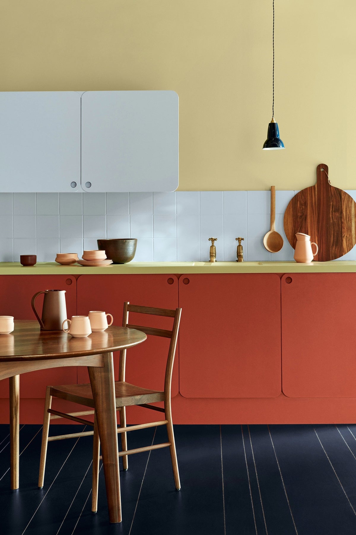 Little Greene Apple (137) - Tester in een interieur
