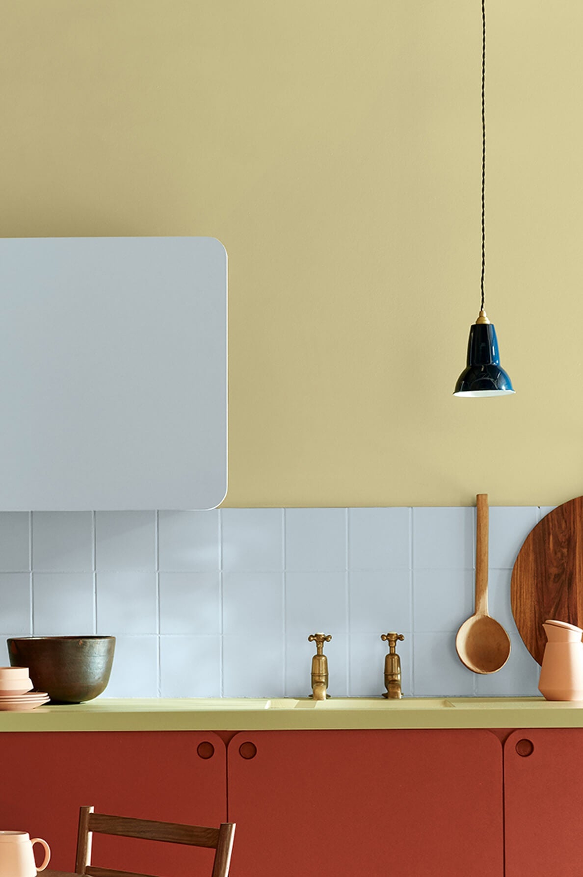 Little Greene Apple (137) - Tester in een interieur