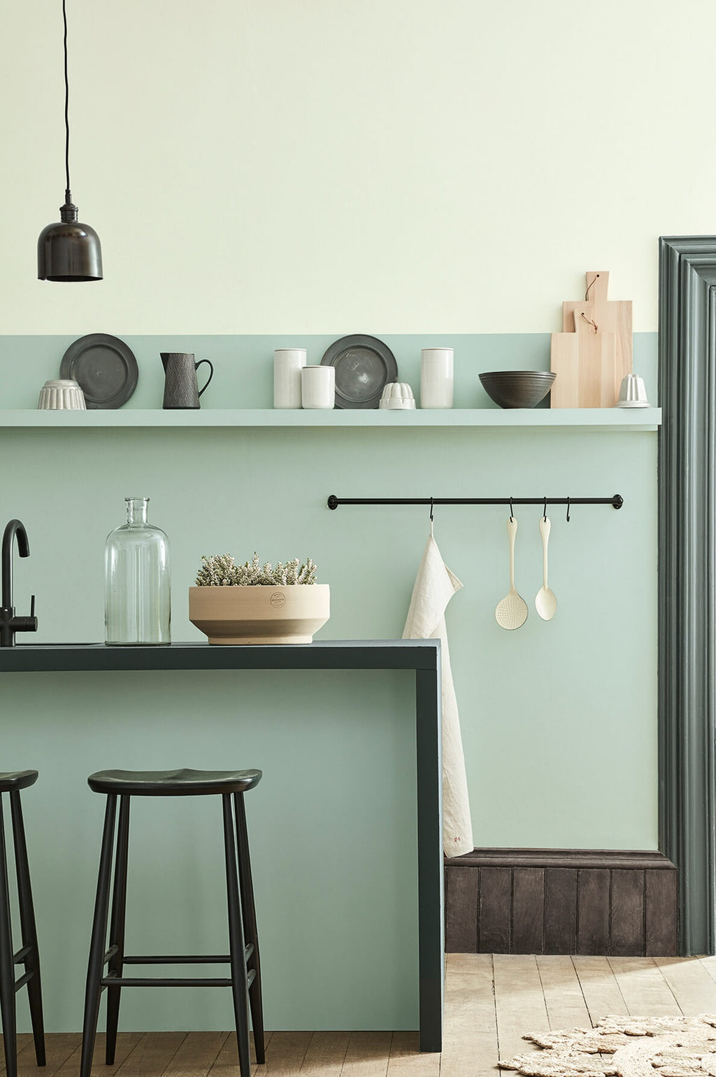 Little Greene Aquamarine (138) in een interieur