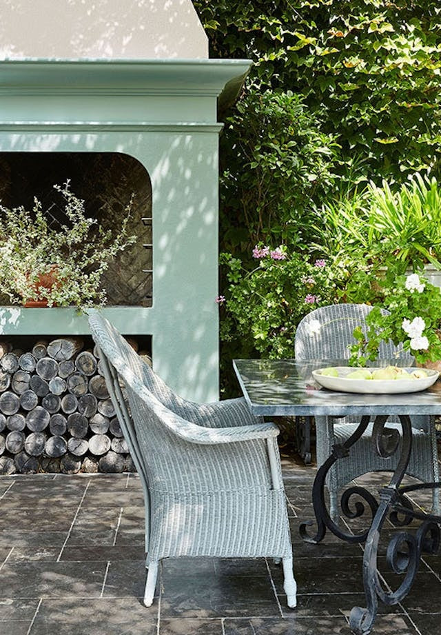 Little Greene Aquamarine Deep (198) - Tester in een interieur