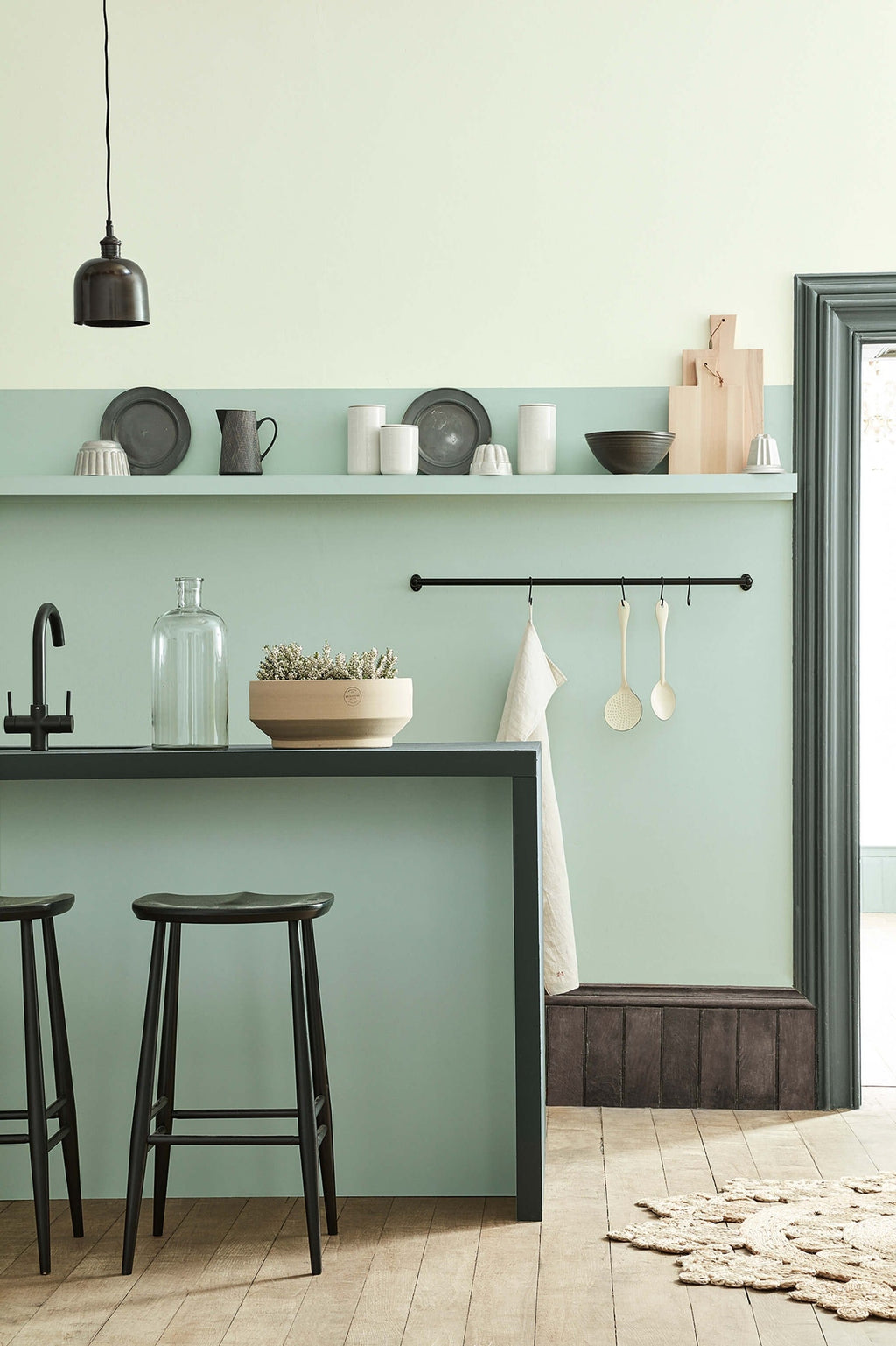 Little Greene Aquamarine Deep (198) in een interieur