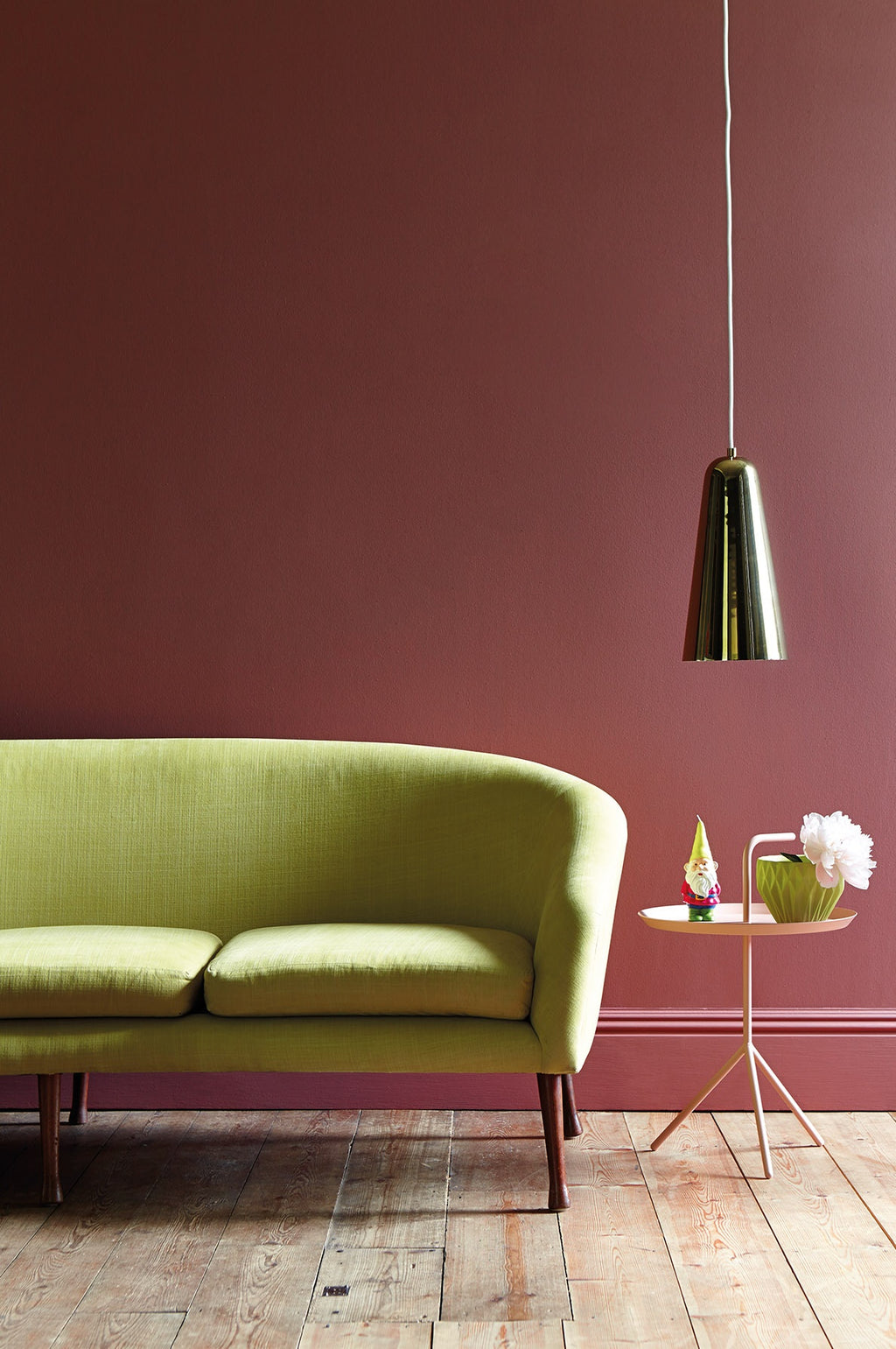 Little Greene Ashes Of Roses (6) - Tester in een interieur