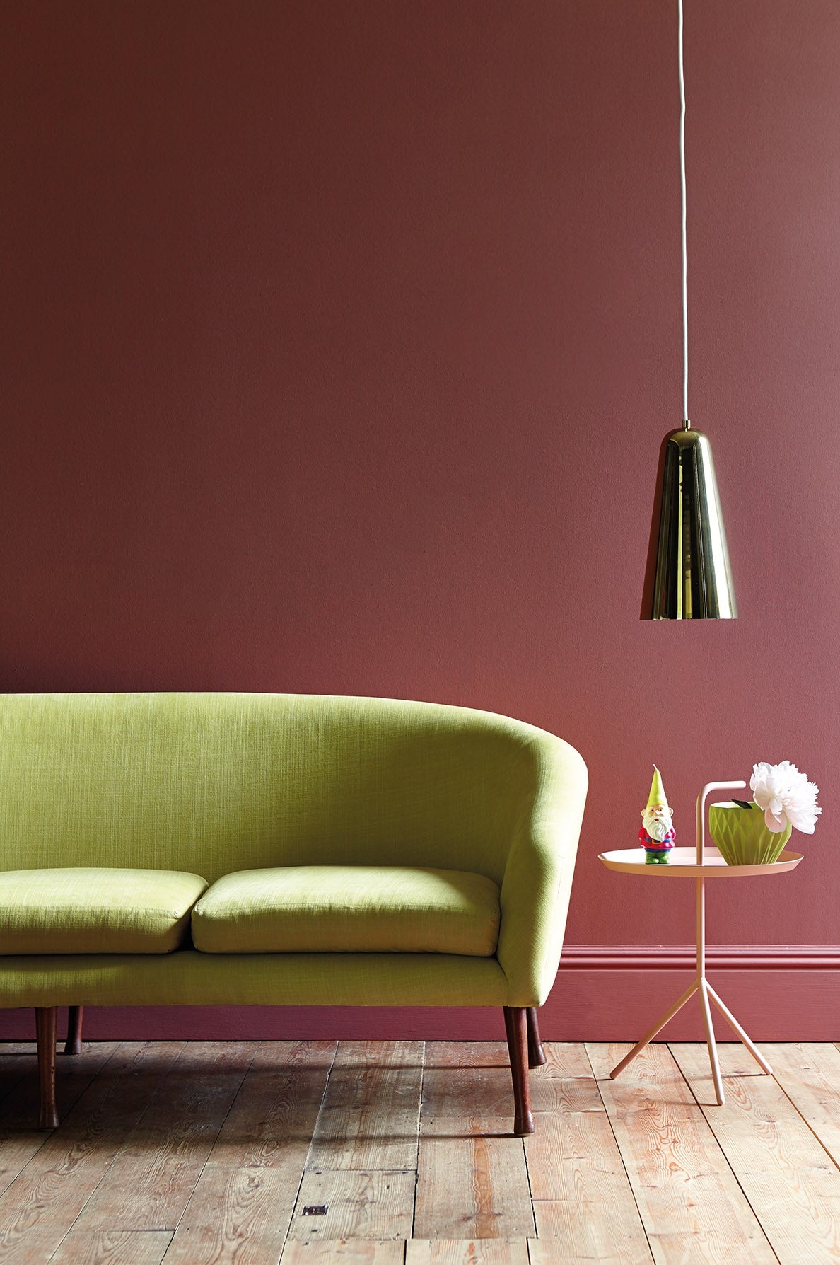 Little Greene Ashes Of Roses (6) - Tester in een interieur