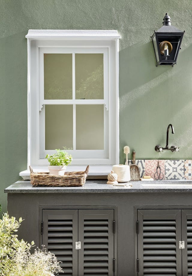 Little Greene Boringdon Green (295) in een interieur
