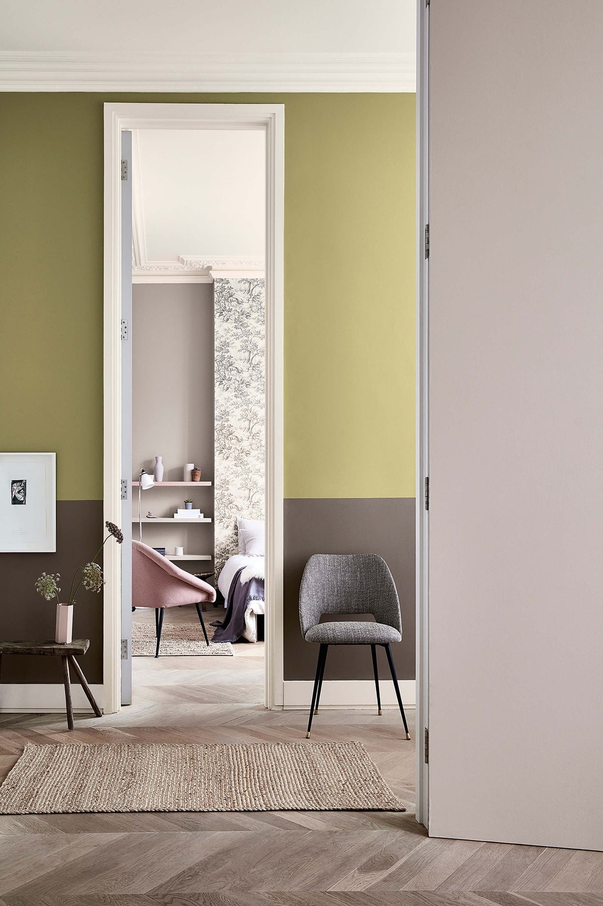 Little Greene Boxington (84) - Tester in een interieur