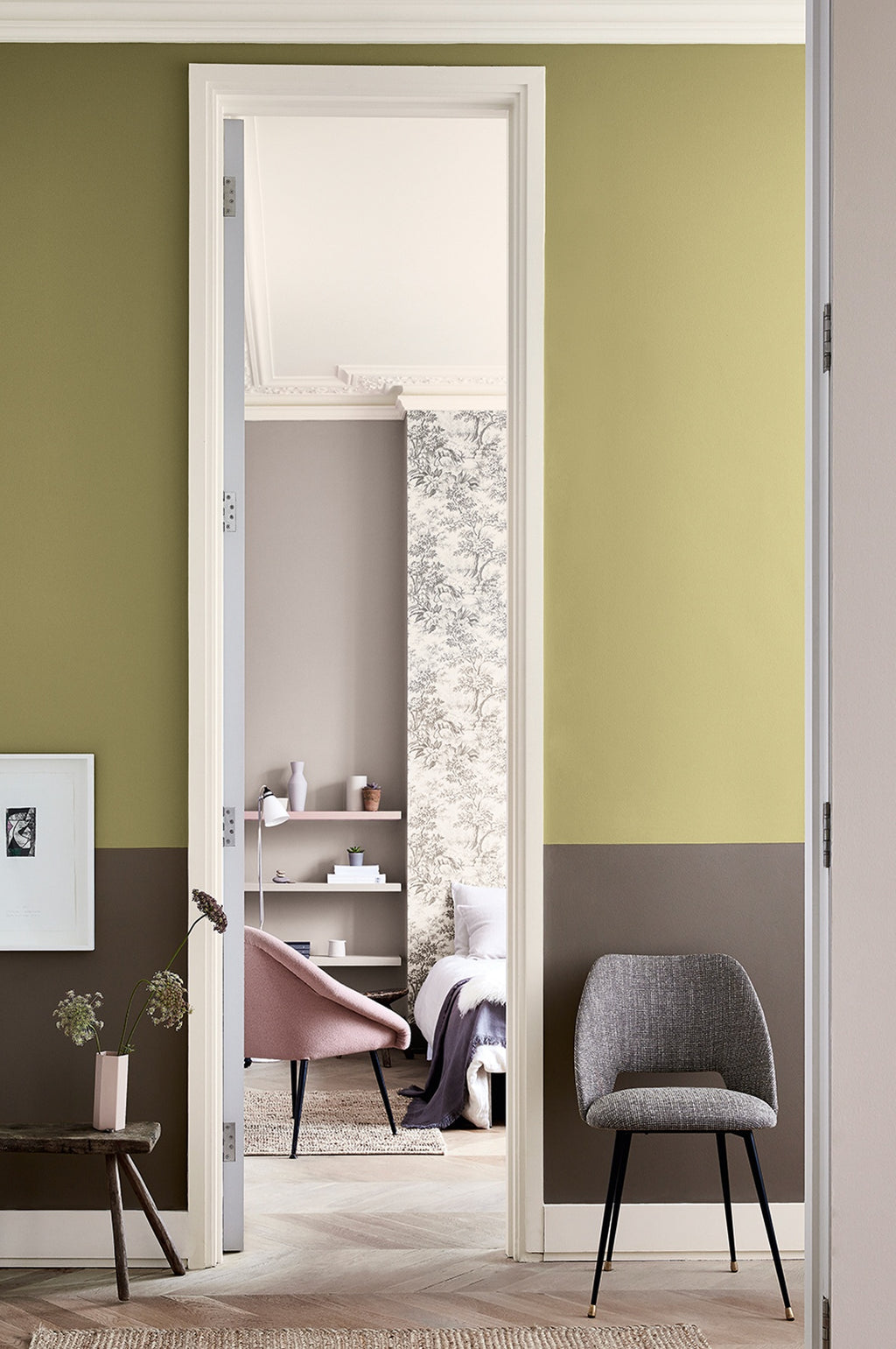 Little Greene Boxington (84) - Tester in een interieur