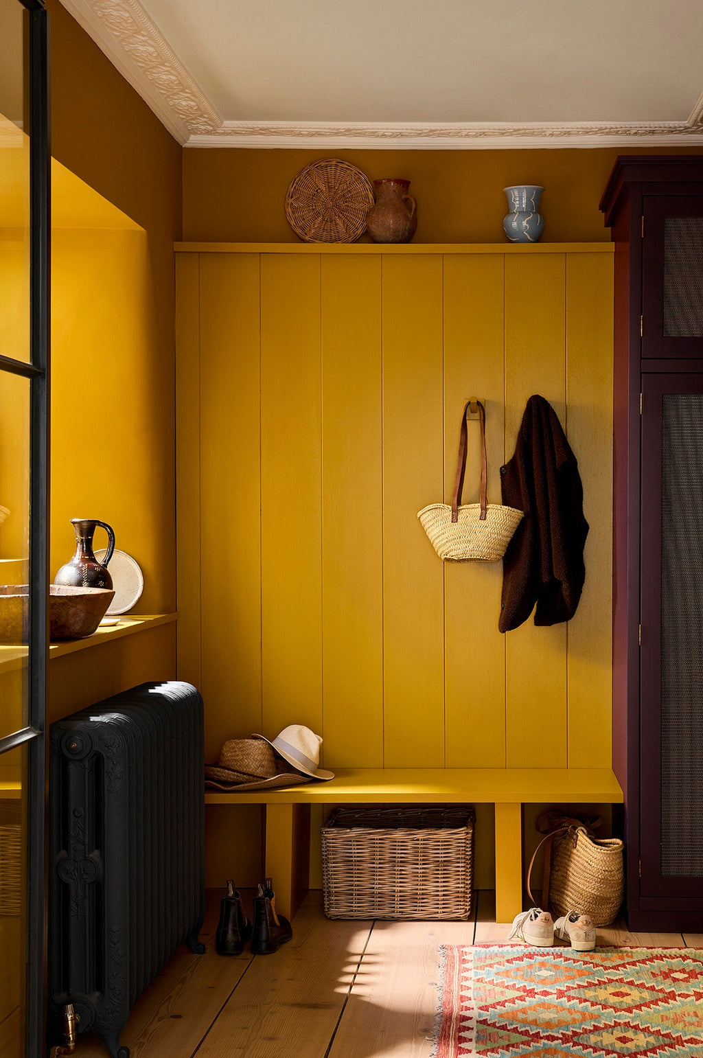 Tester Little Greene Brûlée (357) in een interieur