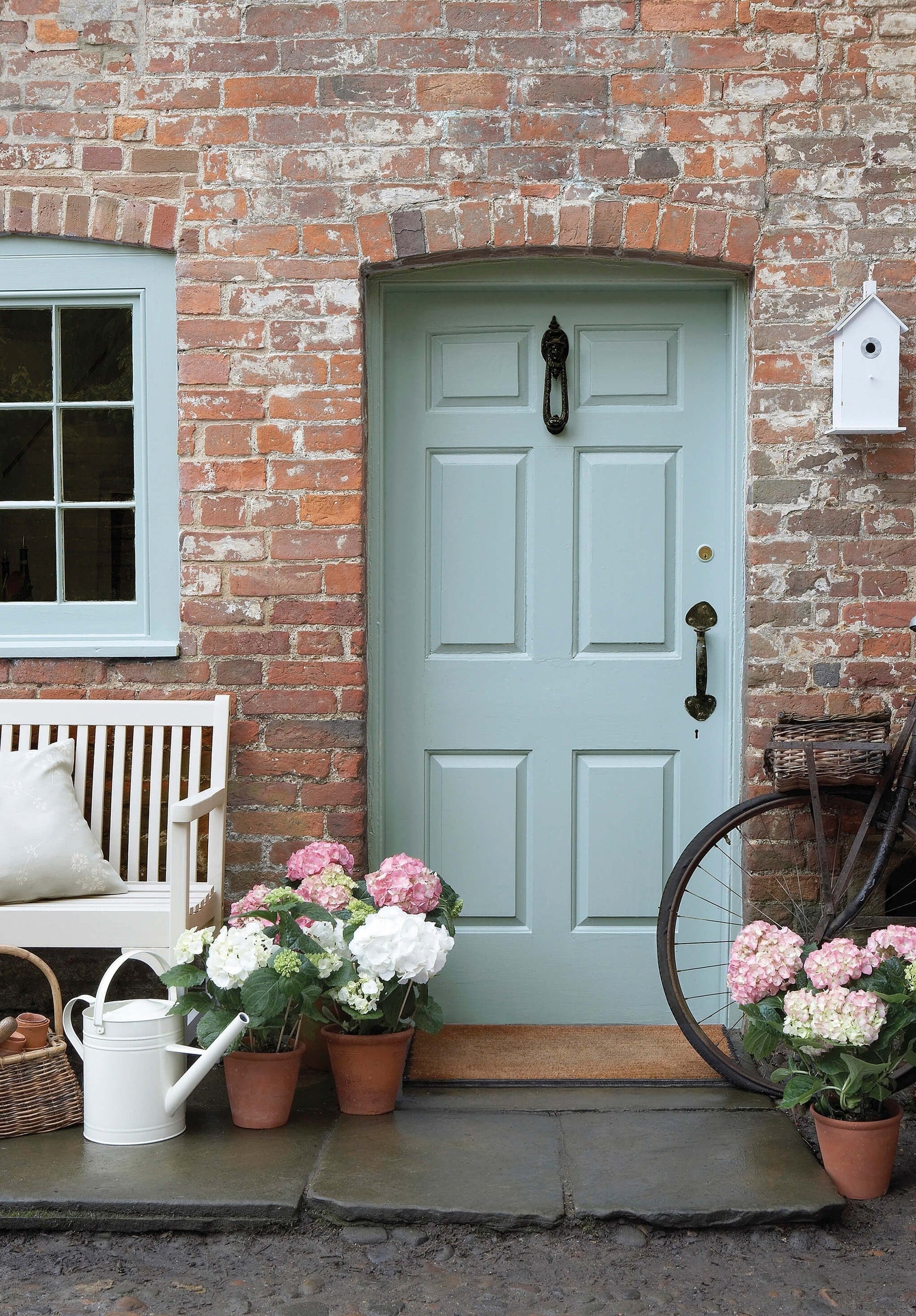 Little Greene Celestial Blue (101) - Tester in een interieur
