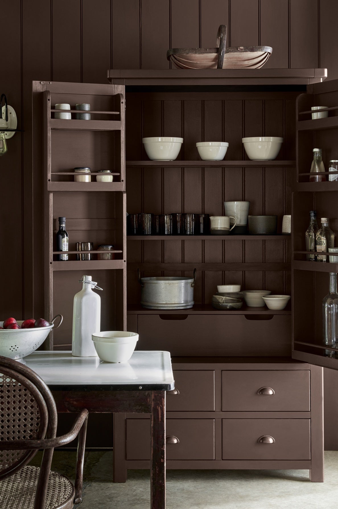 Little Greene Chimney Brick (247) in een interieur