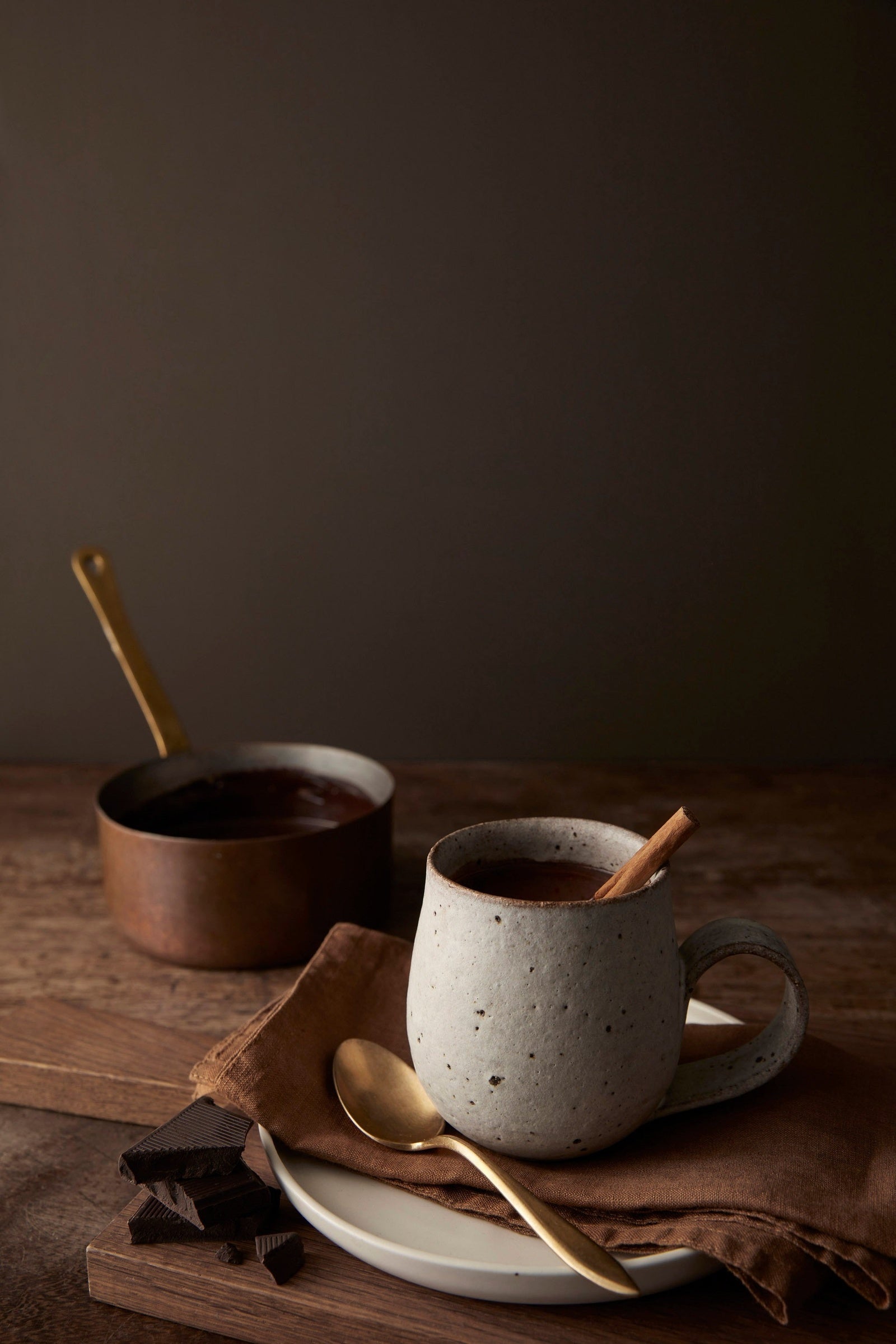 Little Greene Chocolate Colour (124) - Tester in een interieur