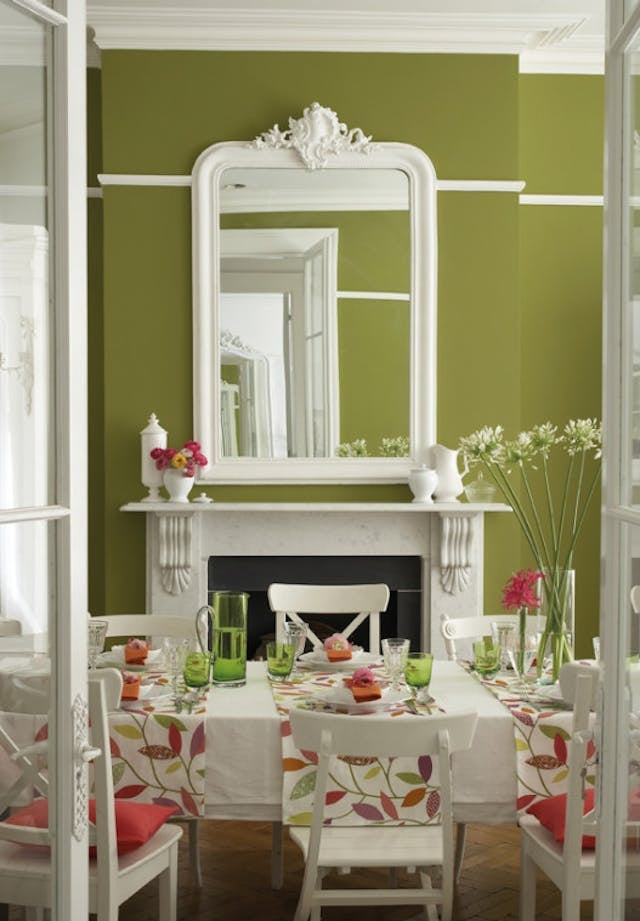 Little Greene Citrine (71) - Tester in een interieur