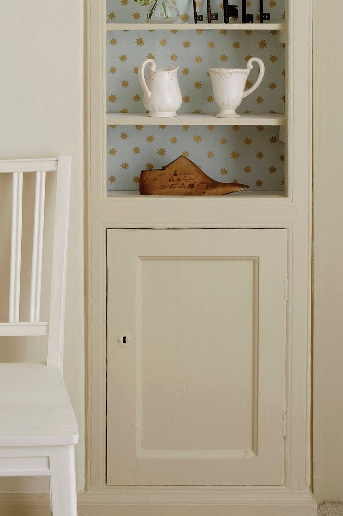 Little Greene Clay Mid (153) - Tester in een interieur
