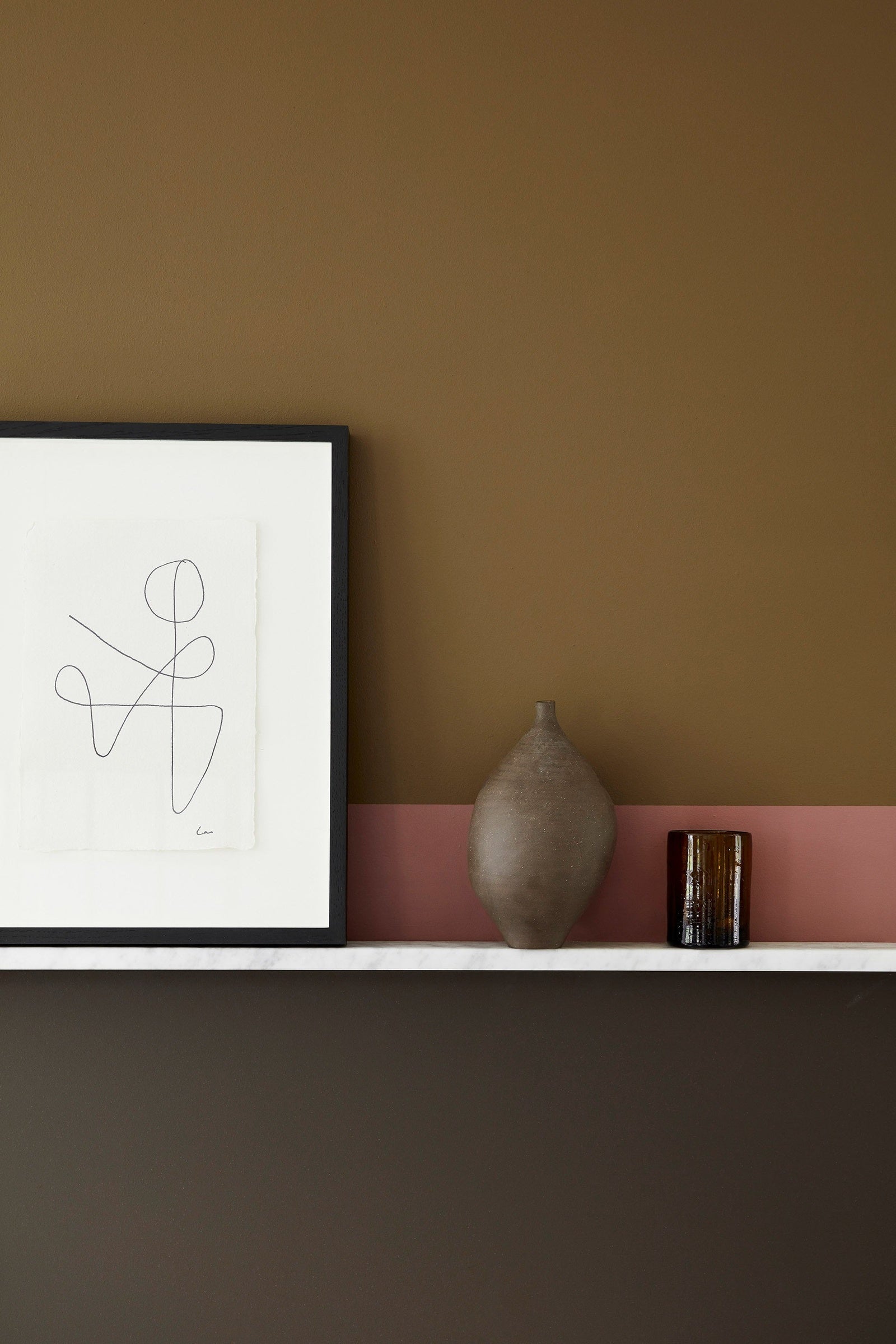 Little Greene Elysian Ground (320) - Tester in een interieur