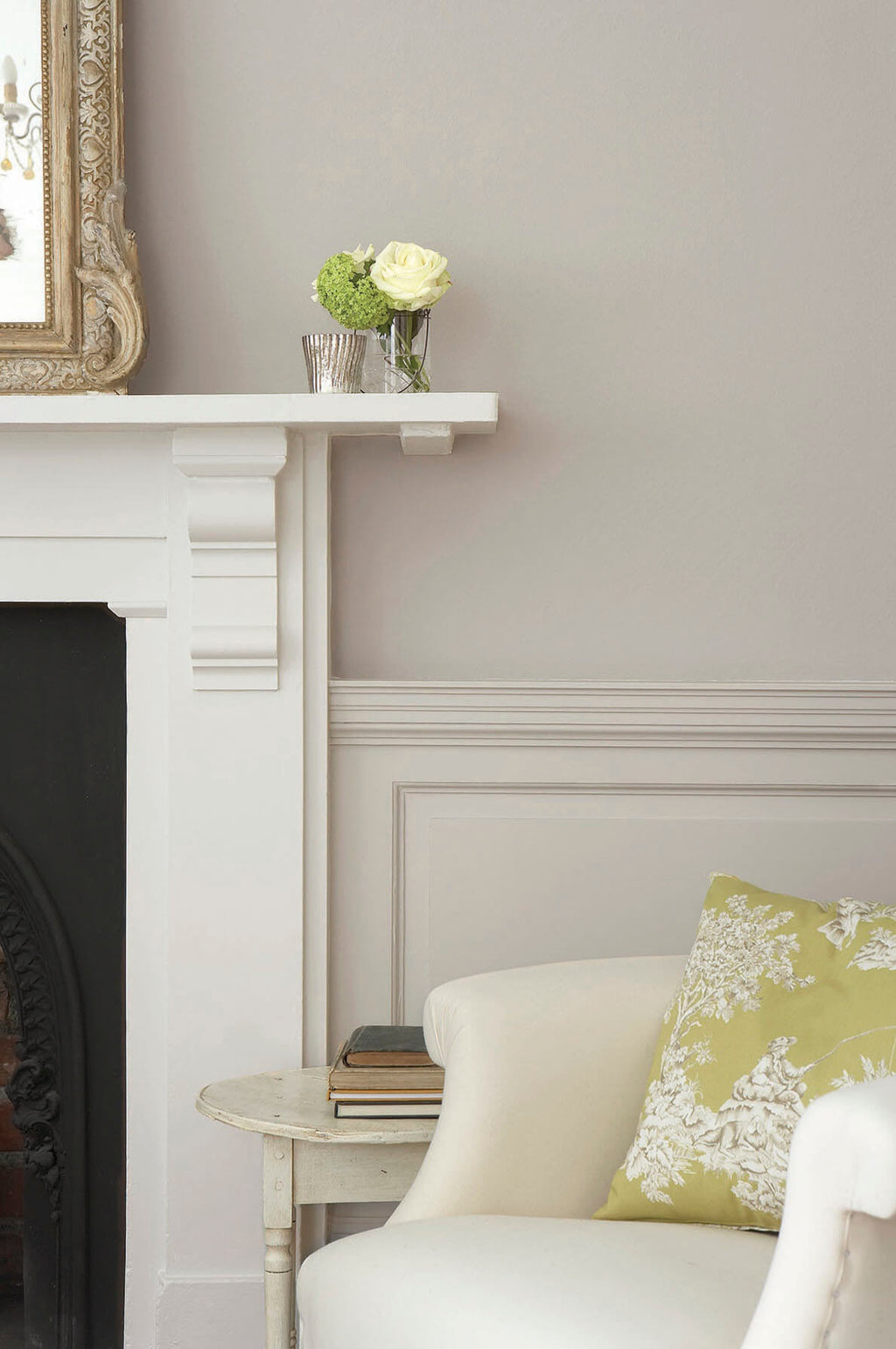 Little Greene French Grey Dark (163) in een interieur