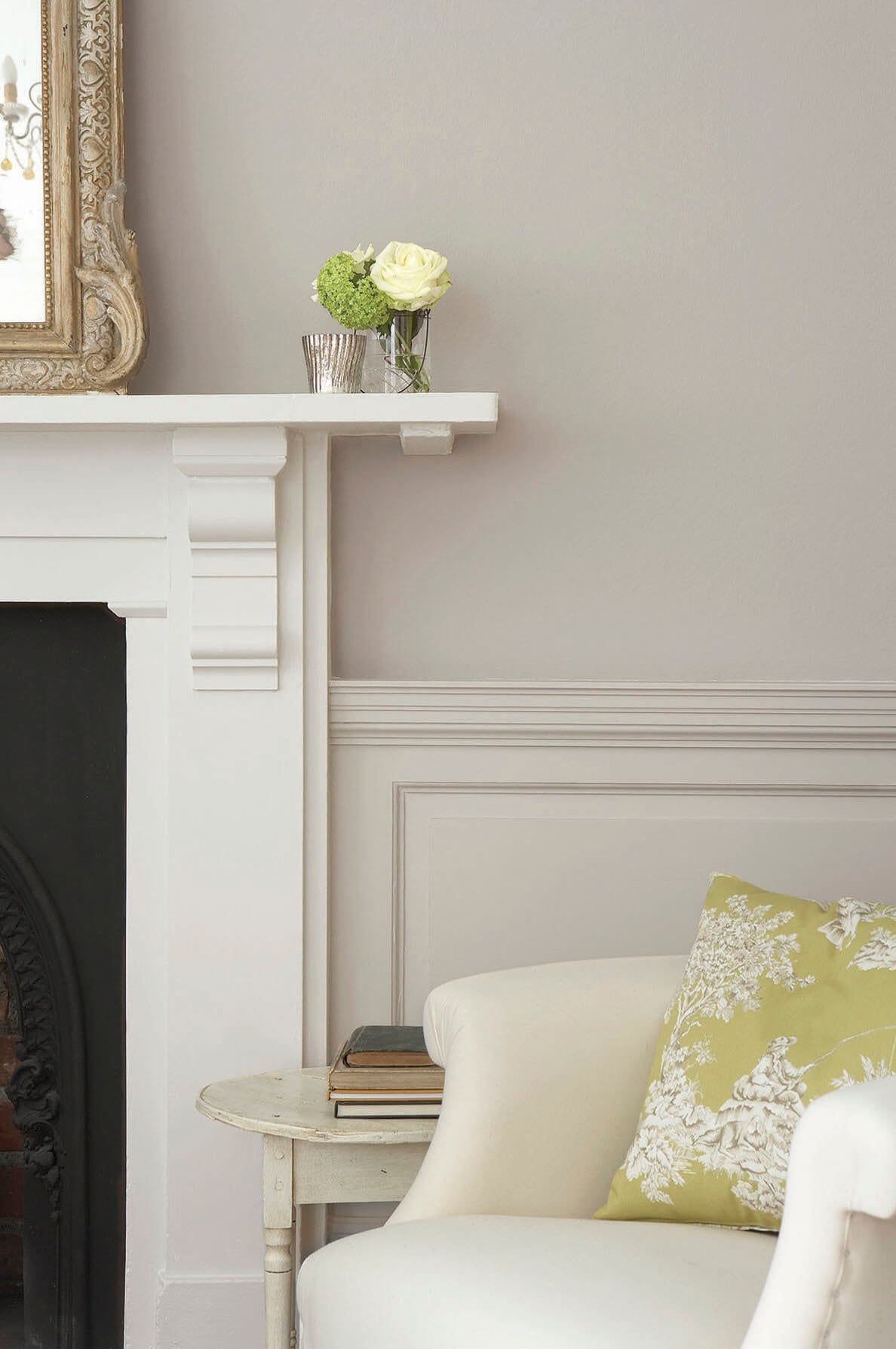 Little Greene French Grey Dark (163) in een interieur