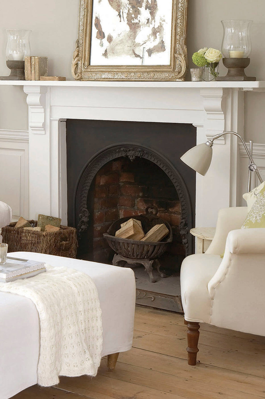 Little Greene French Grey Pale (161) - Tester in een interieur