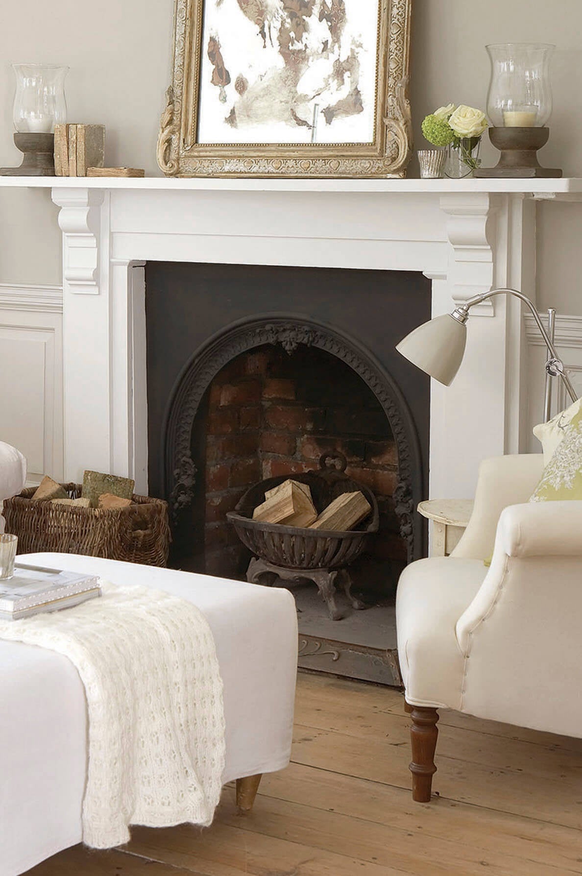 Little Greene French Grey Pale (161) - Tester in een interieur