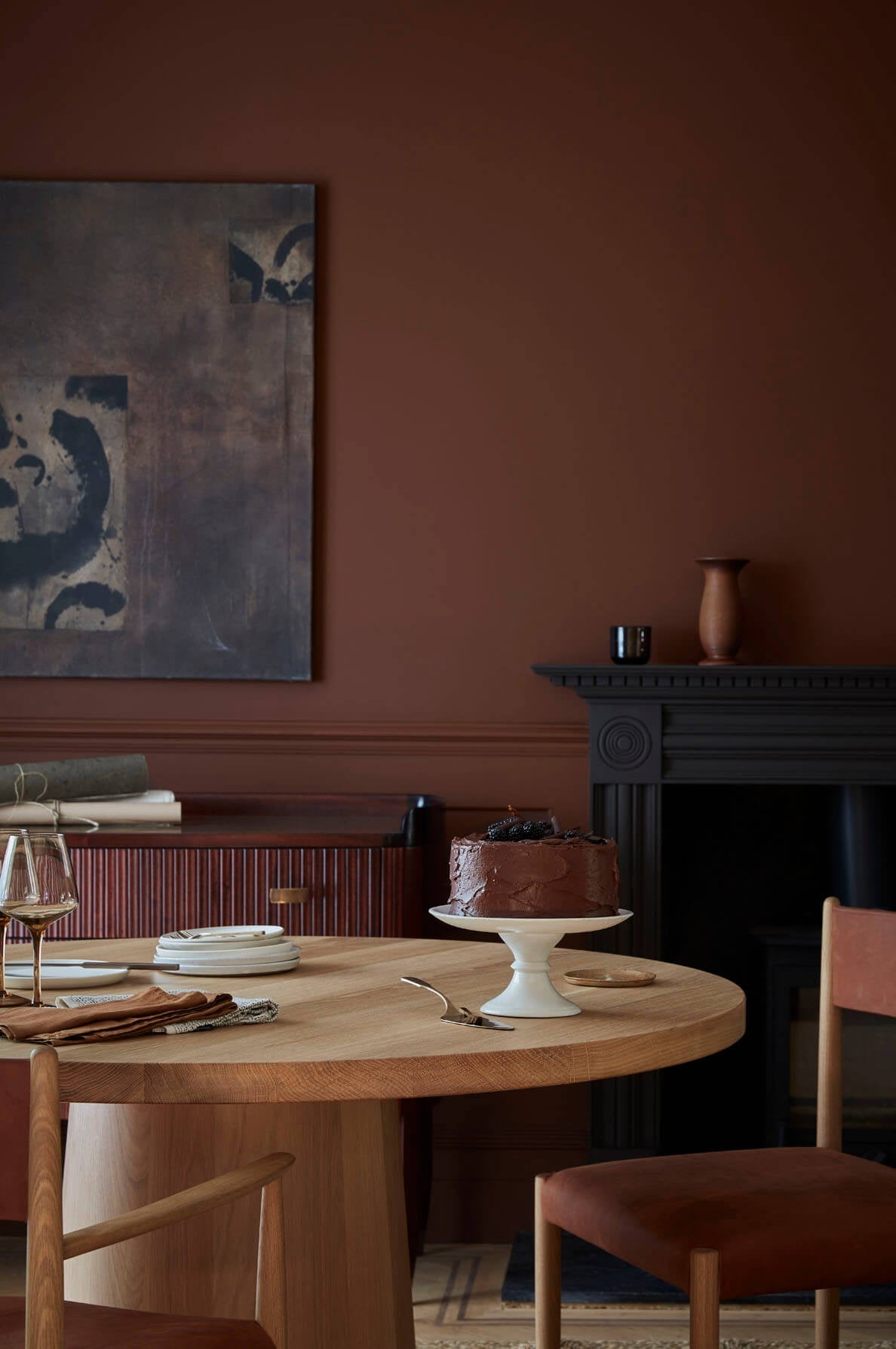 Little Greene Ganache (345) in een interieur