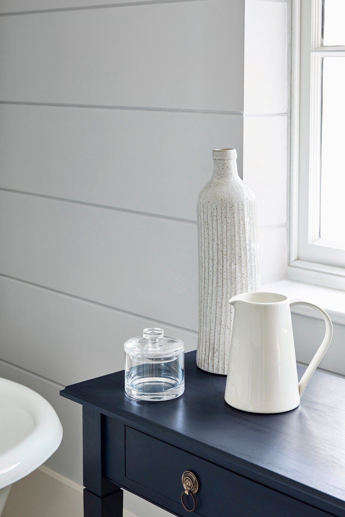 Little Greene Gauze Dark (166) - Tester in een interieur