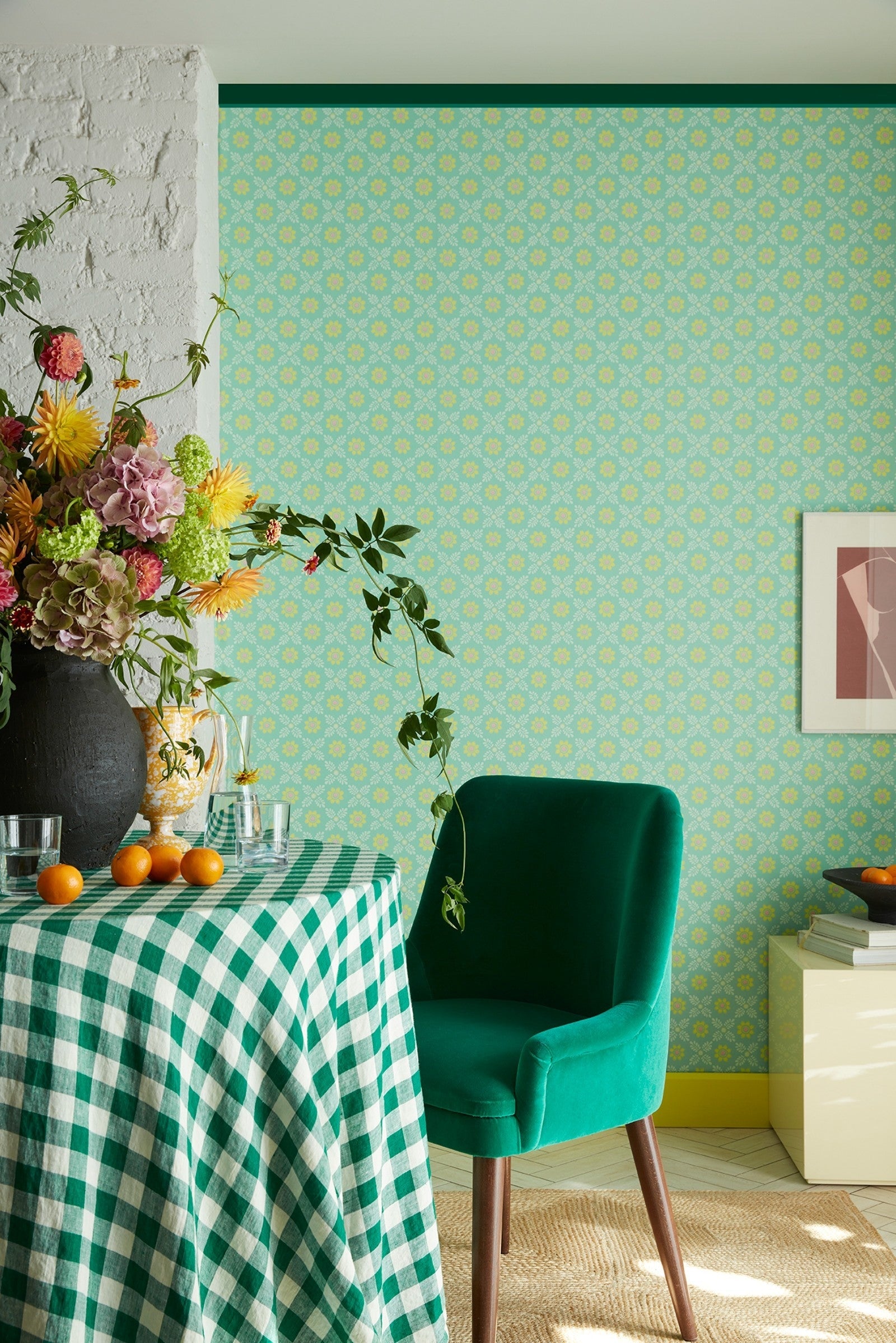 Little Greene Green Verditer (92) in een interieur