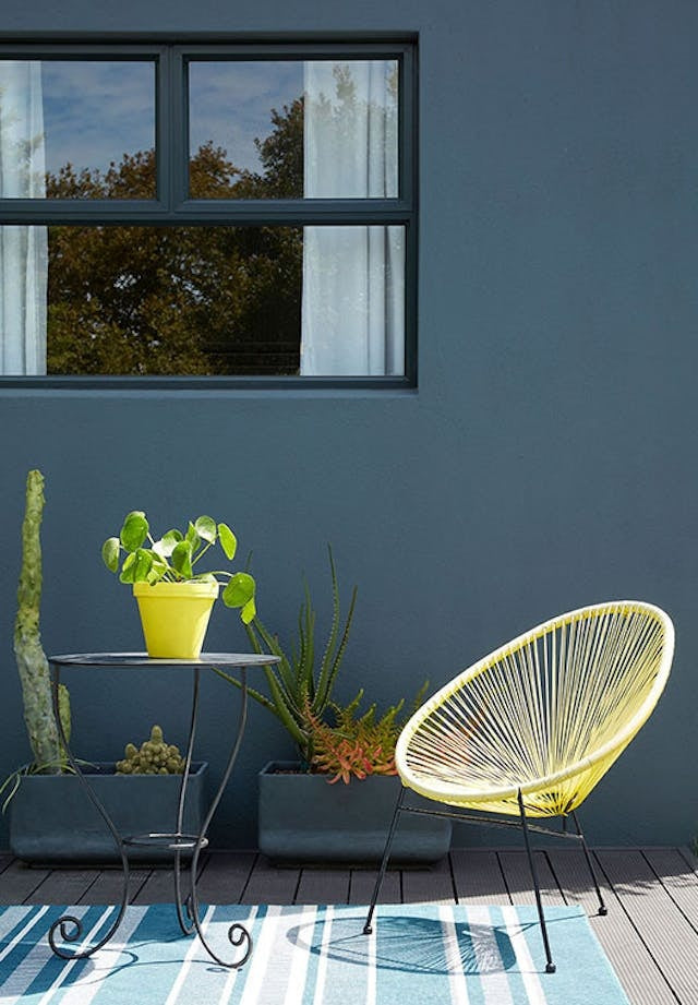 Little Greene Hick's Blue (208) - Tester in een interieur