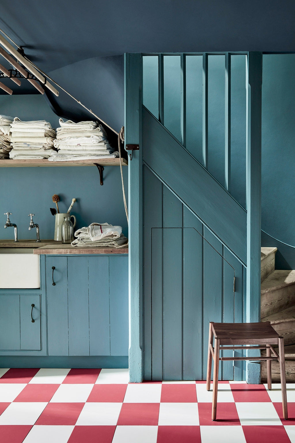 Little Greene Hick's Blue (208) in een interieur