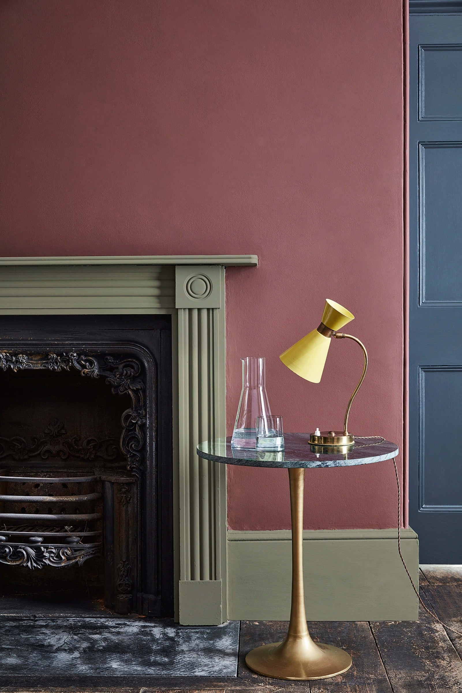 Little Greene Hick's Blue (208) in een interieur