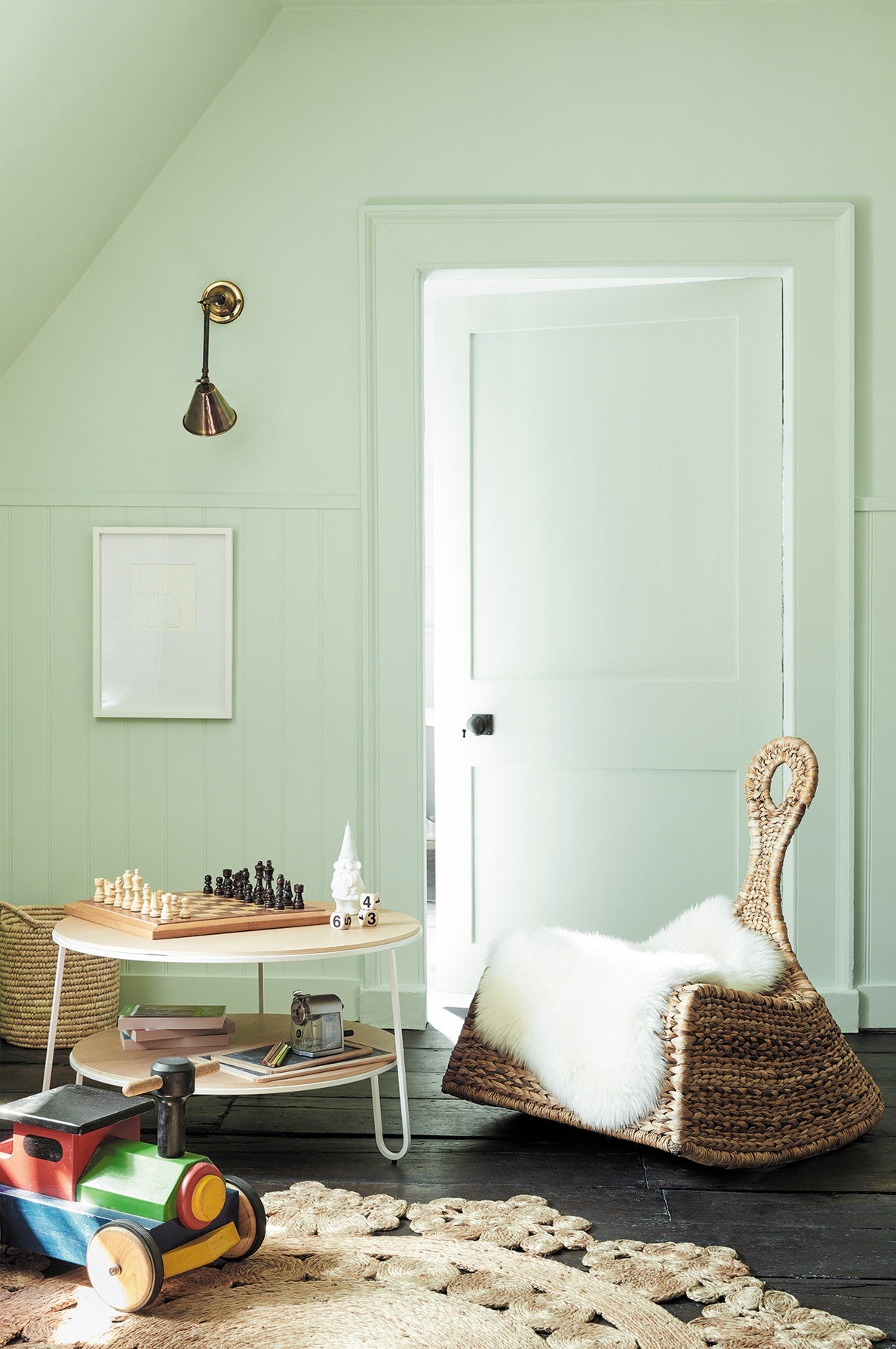 Little Greene Hidey Hole (307) - Tester in een interieur