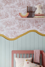 Little Greene Light Peachblossom (3) in een interieur
