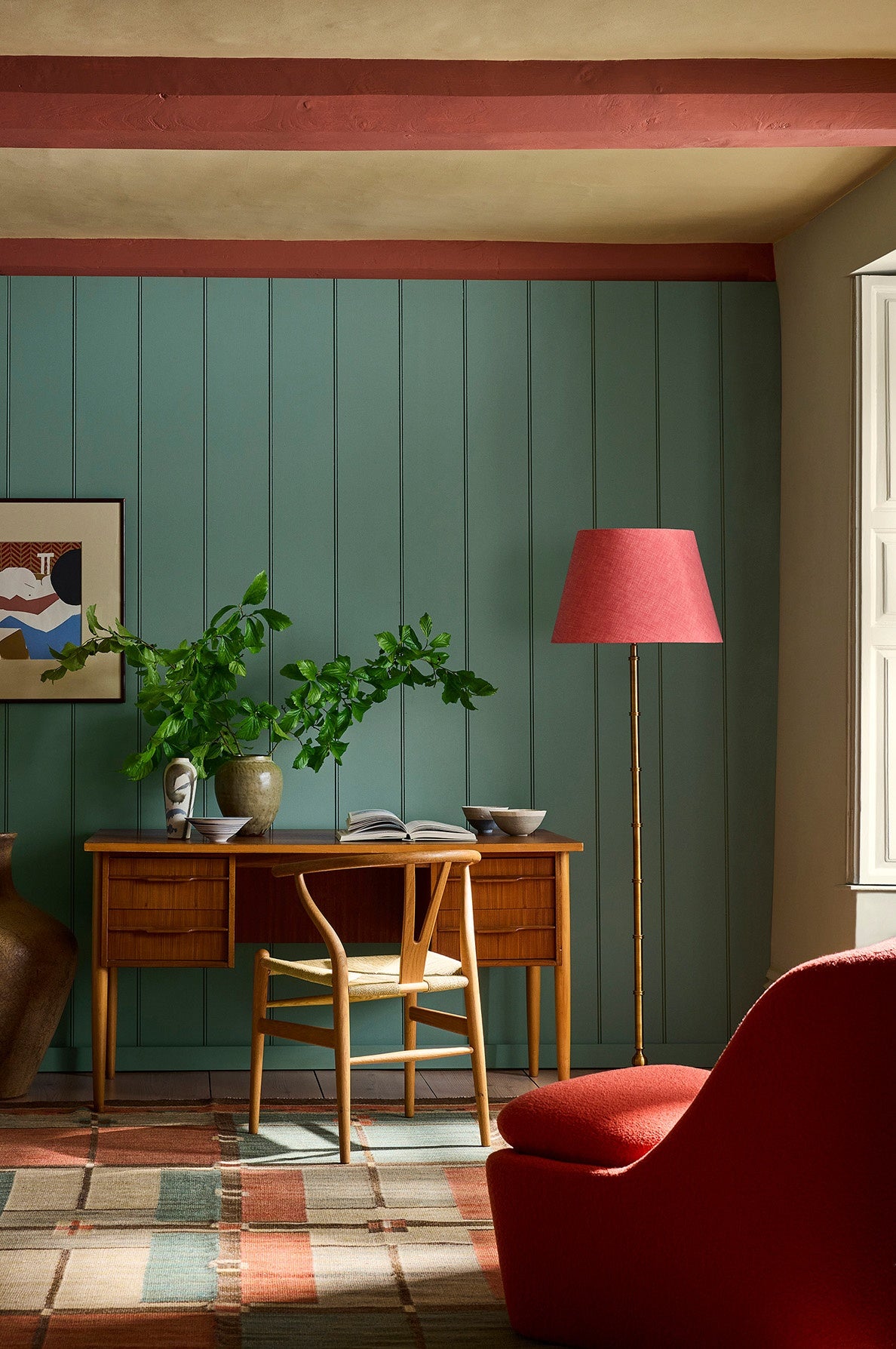 Little Greene Perpetual Blue (348) in een interieur