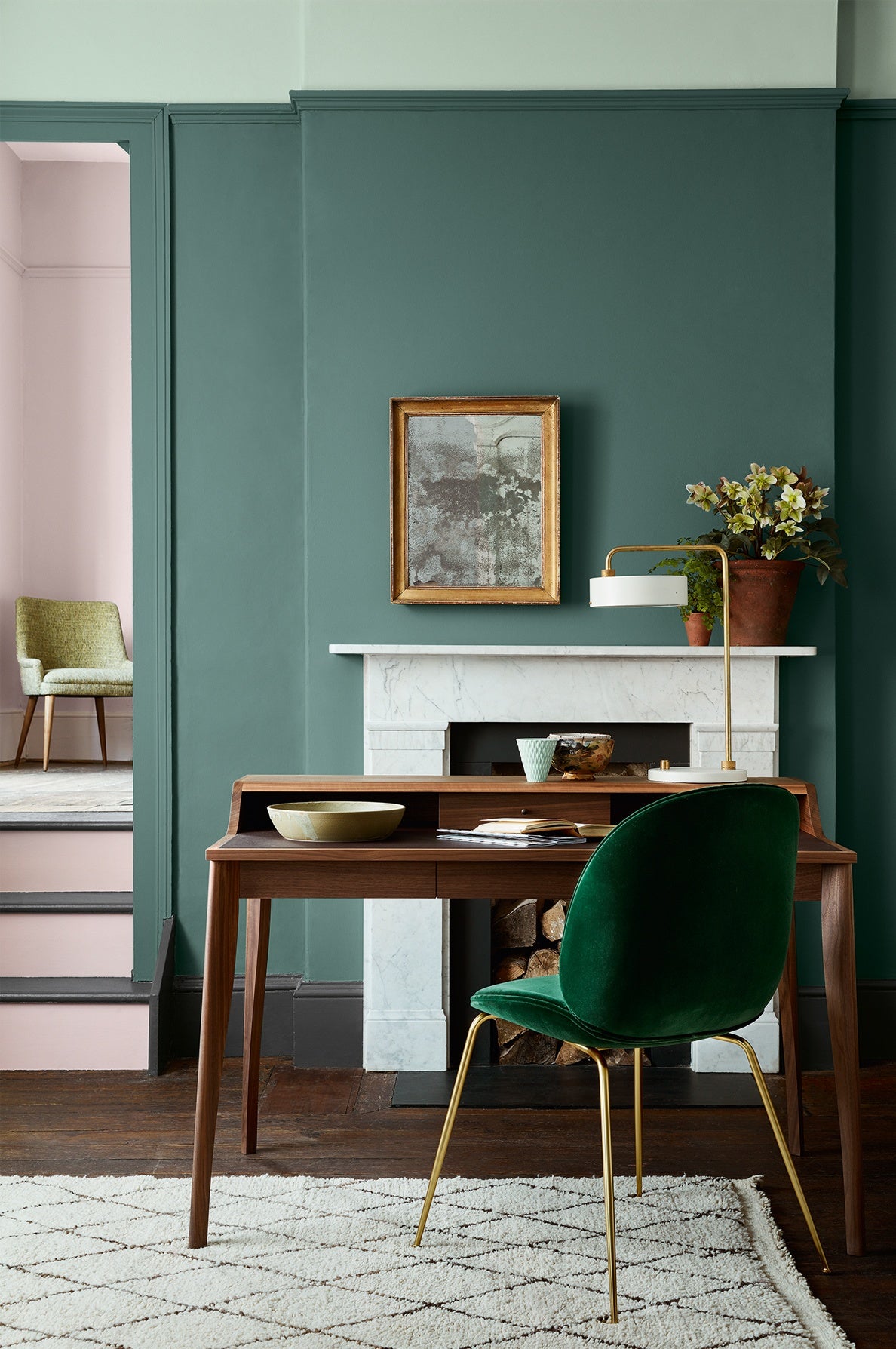 Little Greene Pleat (280) in een interieur