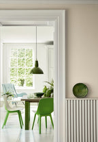 Little Greene Portland Stone Dark (157) - Tester in een interieur
