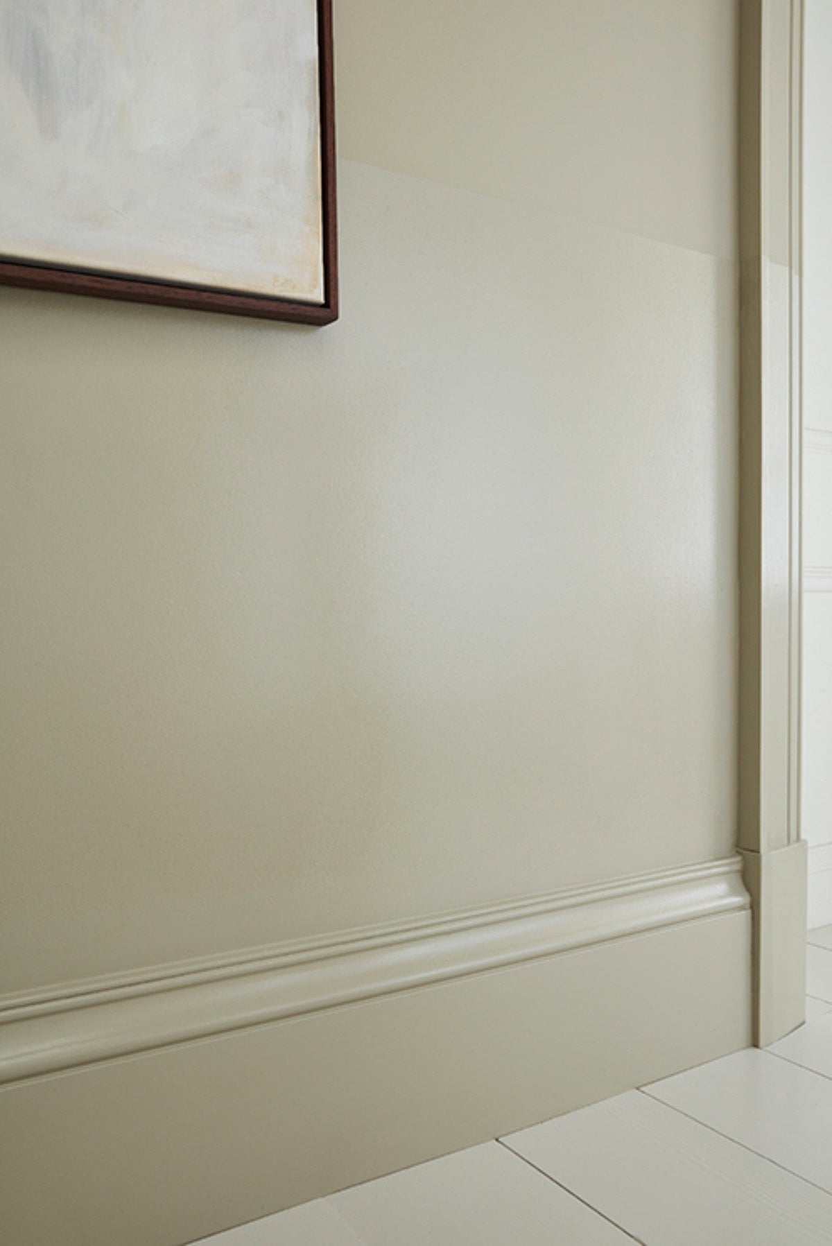 Little Greene Portland Stone Light (281) - Tester in een interieur