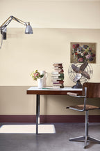Little Greene Portland Stone Pale (155) - Tester in een interieur