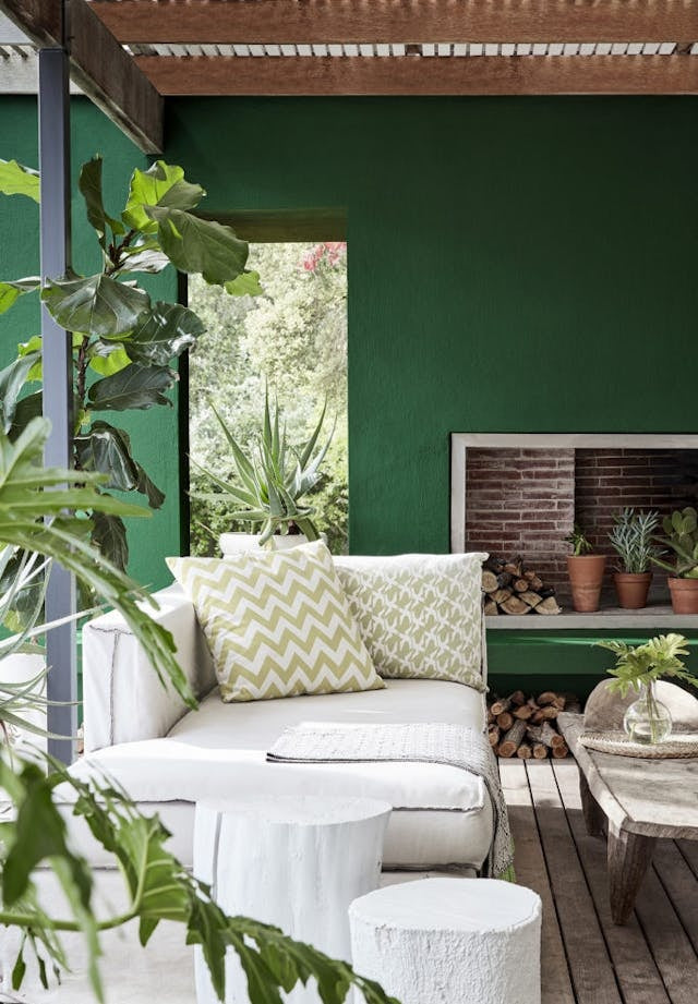 Little Greene Puck (298) - Tester in een interieur