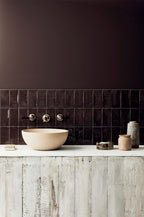 Little Greene Purple Brown (8) - Tester in een interieur