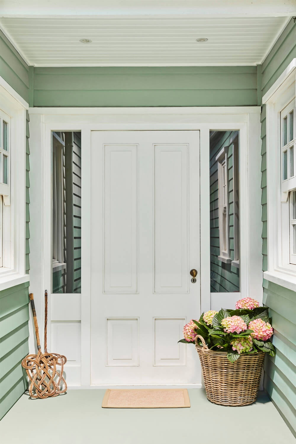 Little Greene Shirting (129) - Tester in een interieur